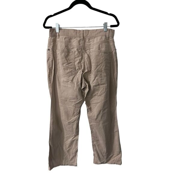 L.L. Bean Tan Classic Fit Straight Leg Khaki Pants Size 12 Petite Classic - Picture 2 of 14